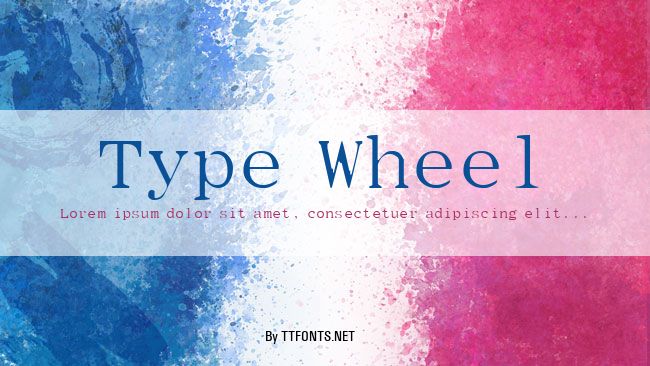 Type Wheel example